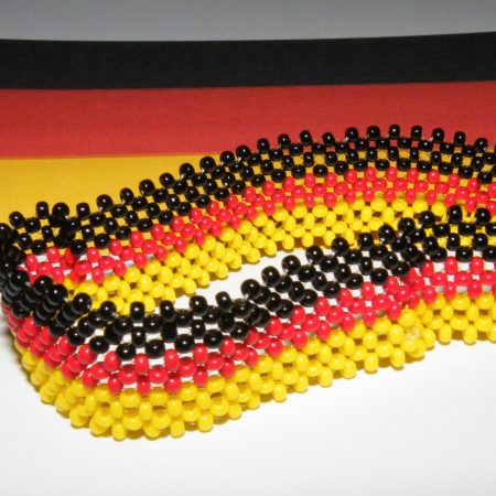 German Beaded Flag Bracelet