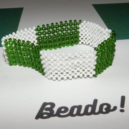 Nigerian Beaded Flag Bracelet